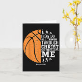 Christian Basketball S Men Boys Kids Religious Gif カード (黄色い花)