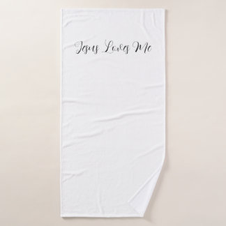 Christian bath towel Jesus loves me バスタオル