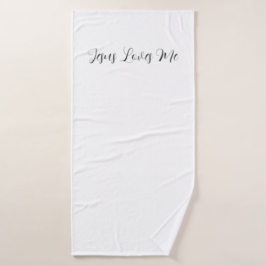 Christian bath towel Jesus loves me バスタオル (バスタオル)