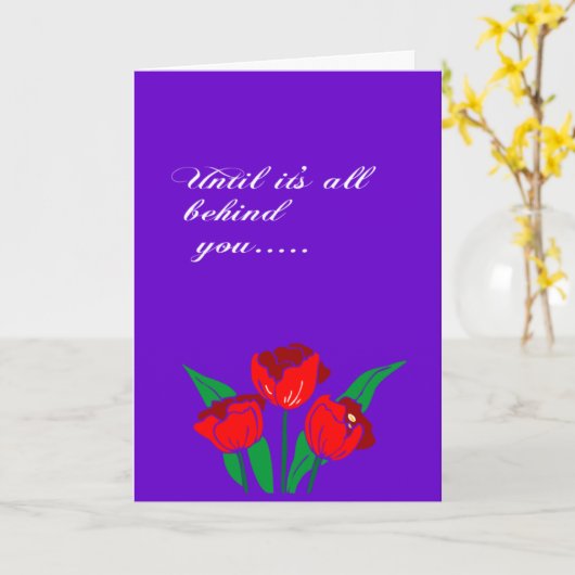 Christian bereavement expression カード (黄色い花)