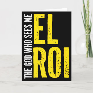 Christian Bible Quote - El Roi The God Who Sees Me カード