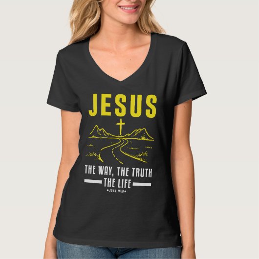 Christian Bible Verse Faith Believer Follower  1 Tシャツ (正面)
