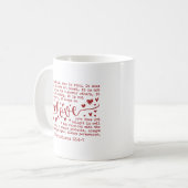 Christian Bible Verse Inspirational Valentines Day コーヒーマグカップ (正面左)
