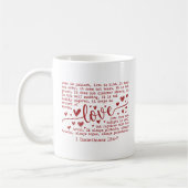 Christian Bible Verse Inspirational Valentines Day コーヒーマグカップ (左)