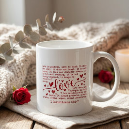 Christian Bible Verse Inspirational Valentines Day コーヒーマグカップ