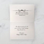 Christian Bible Verse Malachi 4:6父の日 カード (内部)