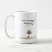 Christian Bible Verse Mug | Faith Gift コーヒーマグカップ (左)