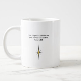 Christian Bible Verse Mug | Faith Gift ジャンボコーヒーマグカップ