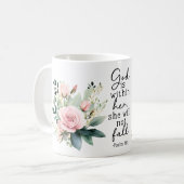 Christian Bible Verse Psalms Coffee Mug コーヒーマグカップ (正面左)