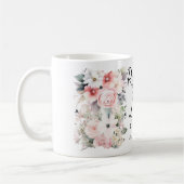 Christian Bible Verse Psalms Floral Coffee Mug コーヒーマグカップ (左)
