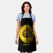 Christian Bible Verse Scripture Religious エプロン (着用した状態)