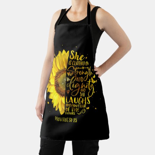 Christian Bible Verse Scripture Religious エプロン (インサイチュ)