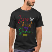 Christian bible verse scriptures Jesus Our Saviou Tシャツ (正面)