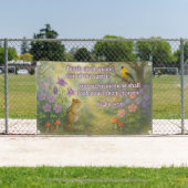 Christian Bible Verse Spring Floral Easter Church 横断幕 (インサイチュ)