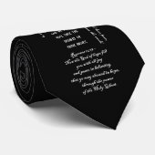 Christian Bible Verses KJV Custom Necktie ネクタイ (ロール)