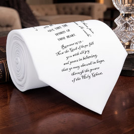 Christian Bible Verses KJV Custom Necktie ネクタイ