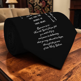 Christian Bible Verses KJV Custom Necktie ネクタイ