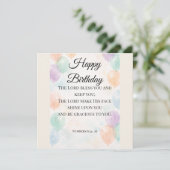 Christian Birthday Flat Card – Numbers 6:24–26 シーズンカード (スタンド正面)