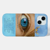 Christian Blue Sky  Eye with Crosses Gold Dove Case-Mate iPhoneケース (裏面 (横))