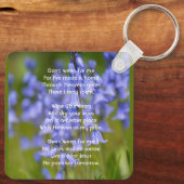 Christian Bluebells Flowers Memorial Keepsake  キーホルダー (裏面)