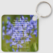 Christian Bluebells Flowers Memorial Keepsake  キーホルダー (裏面)