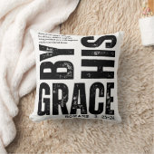 Christian - By Grace Custom Bible Verse クッション (ブランケット)