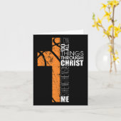 Christian Bysketbyll Gifts Teen Boys Men Religious カード (黄色い花)