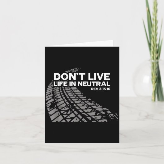 Christian Car Enthusiast Pastor - Don't Live Life  カード (正面)