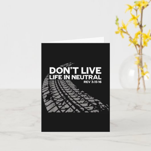 Christian Car Enthusiast Pastor - Don't Live Life  カード (黄色い花)