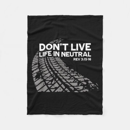 Christian Car Enthusiast Pastor - Don't Live Life  フリースブランケット (正面)