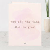 Christian Card: God is good all the time カード (裏面)