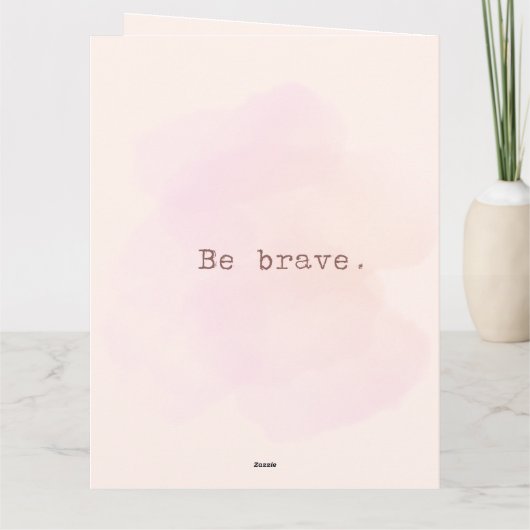 Christian Card: Jesus is risen. Be brave カード (裏面)