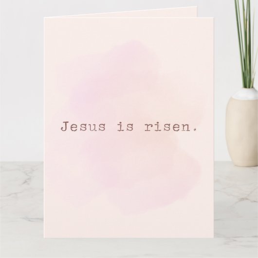 Christian Card: Jesus is risen. Be brave カード (正面)