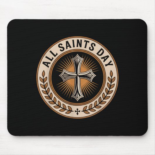 Christian Catholic Cross Holy Srit November All Sa マウスパッド (正面)