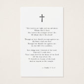 Christian Celebration of life Funeral Prayer Card (裏面)