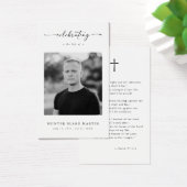 Christian Celebration of life Funeral Prayer Card (デスク)
