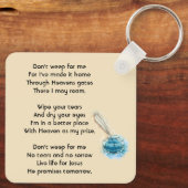 Christian Celebration of Life Service Feather Pen  キーホルダー (裏面)