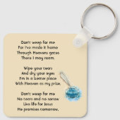 Christian Celebration of Life Service Feather Pen  キーホルダー (裏面)
