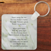 Christian Celebration of Life  Snowdrop Flowers キーホルダー (裏面)