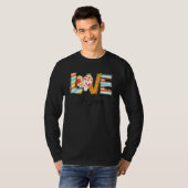 Christian  Cheetah Leopard Love Like Jesus Thanksg Tシャツ (正面フル)