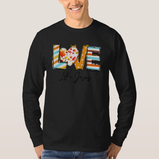 Christian  Cheetah Leopard Love Like Jesus Thanksg Tシャツ (正面)