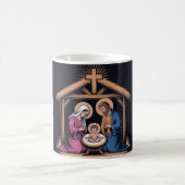 Christian Christmas Cross Inspirational Coffee Mug コーヒーマグカップ (中央)
