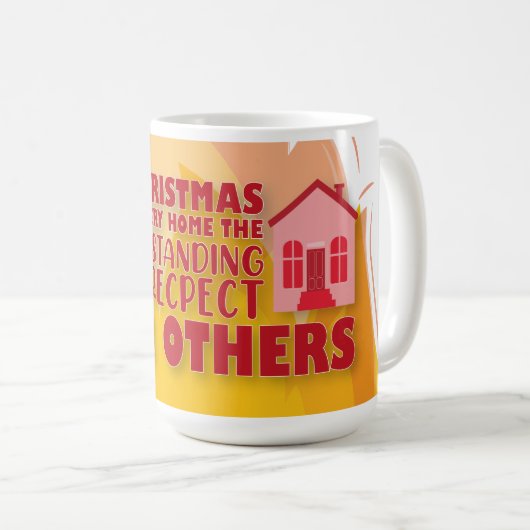 Christian Christmas fire mug コーヒーマグカップ (正面右)