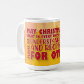Christian Christmas fire mug コーヒーマグカップ (正面左)