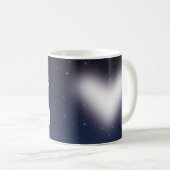 Christian Christmas heart and stars Mug コーヒーマグカップ (正面右)