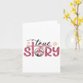 Christian Christmas Jesus Nativity Scene Tees True カード (黄色い花)