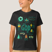 Christian Christmas My God Is Jesus Is The Reason Tシャツ (正面)