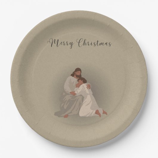 Christian Christmas Napkins ペーパープレート (正面)