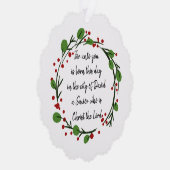 Christian Christmas Scripture Sticker Scripture オーナメントカード (右)