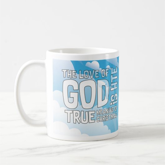 Christian Christmas True Meaning of Christmas Mug コーヒーマグカップ (左)